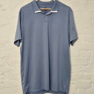 Nike Golf Apparel, Tall/Large Light Blue Polo, Dri-FIT, Moisture-Wicking